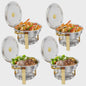 Chafing Dish Buffet Set RVS met Gouden Accent - 2 of 4 Stuks