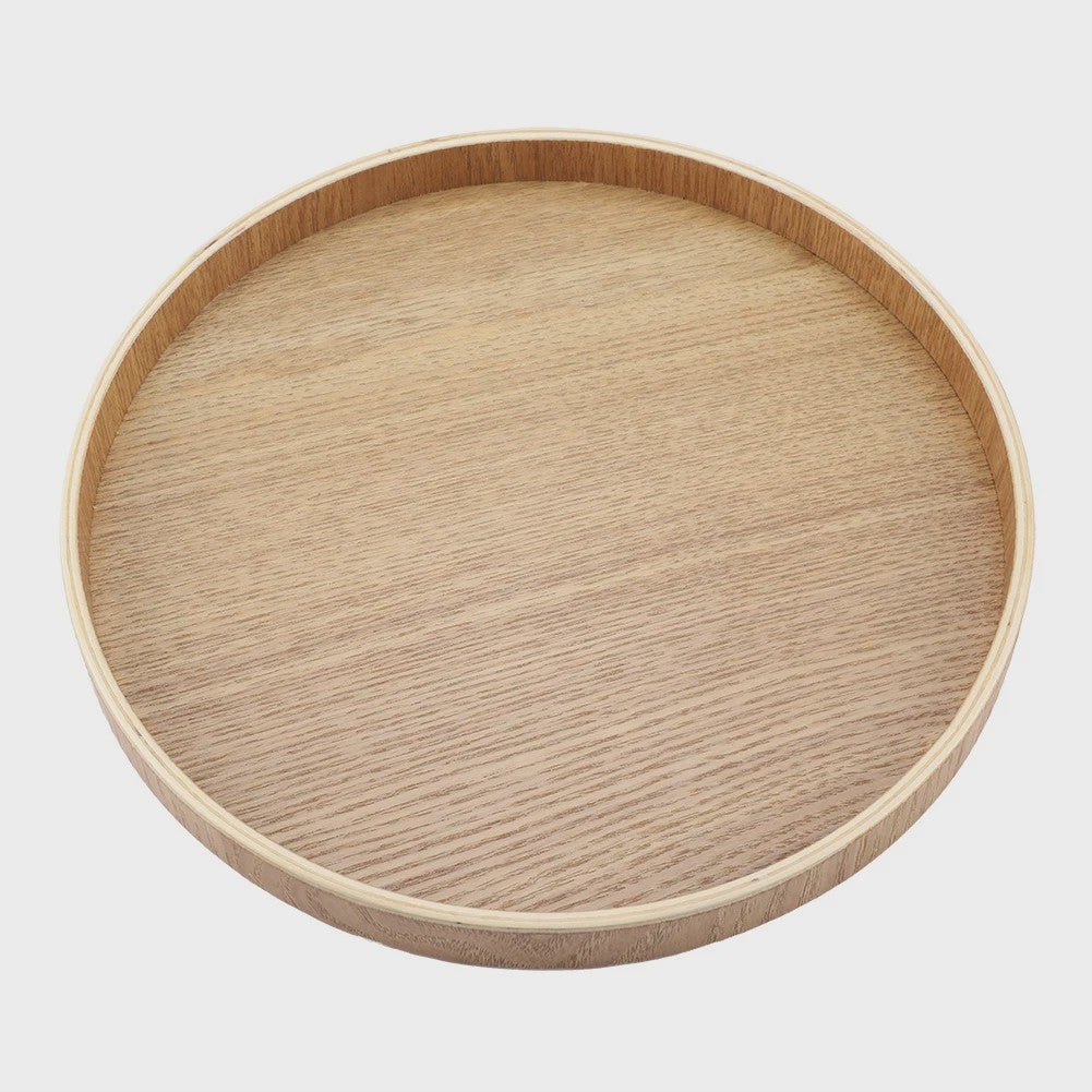 Houten Serveerschaal Rond - Stijlvol voor Thee, Fruit, Snacks & Decoratie