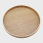 Houten Serveerschaal Rond - Stijlvol voor Thee, Fruit, Snacks & Decoratie
