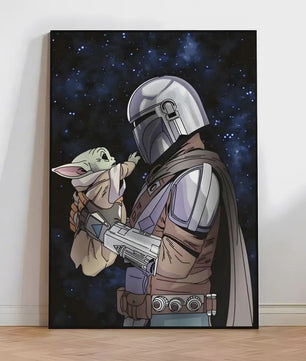 Star Wars Yuda Schilderij - HD Canvas Muurdecoratie voor Woonkamer & Bar
