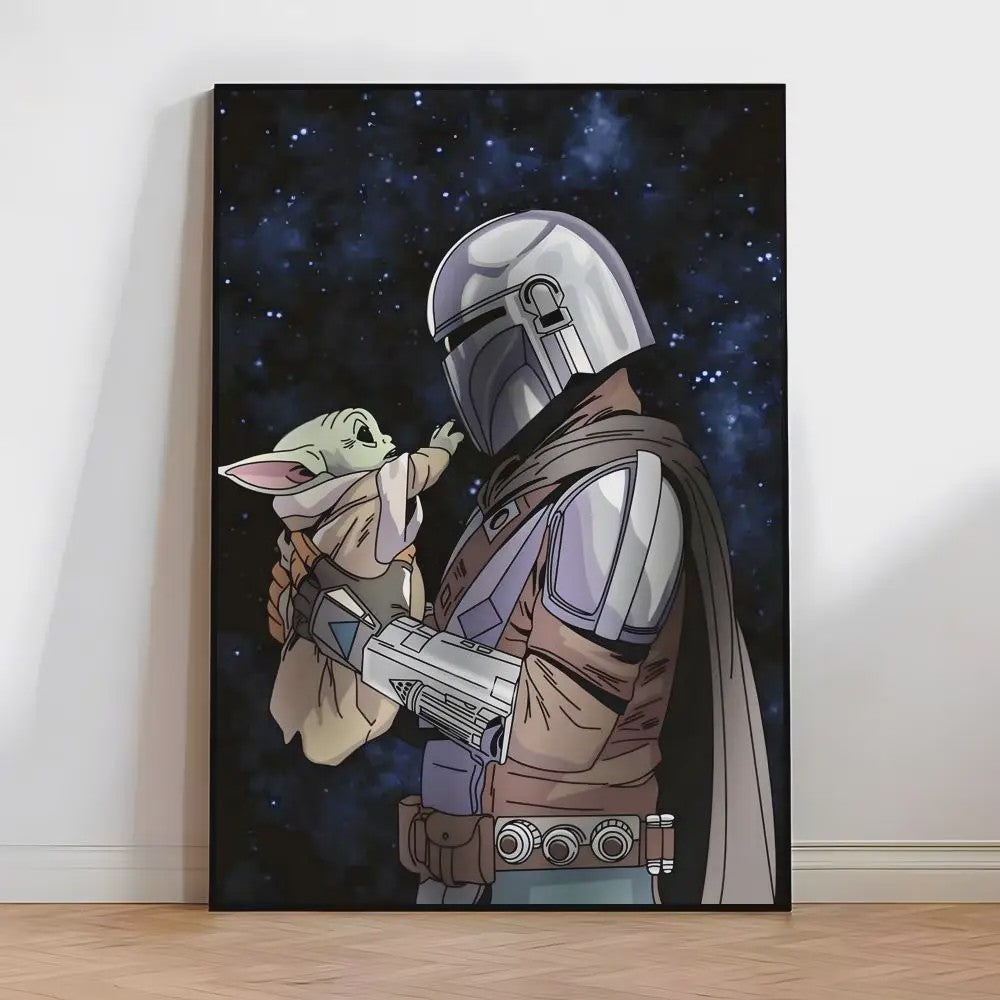 Star Wars Yuda Schilderij - HD Canvas Muurdecoratie voor Woonkamer & Bar