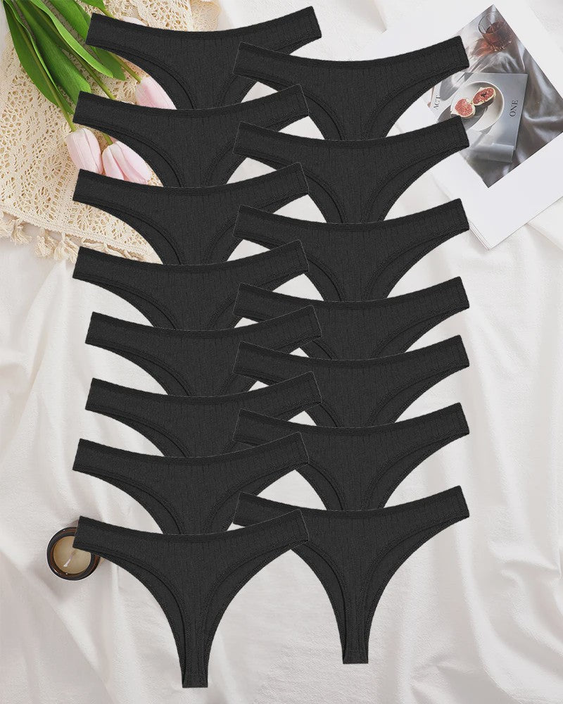 15-Delige Set Dames String Broekjes - Katoen, Sexy & Comfortabel Ondergoed