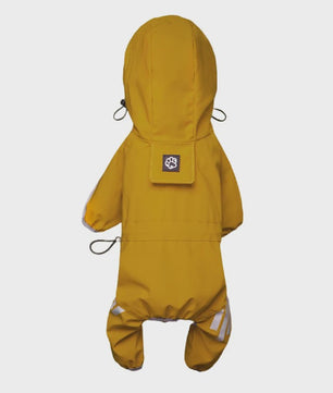 Waterdichte Hond Regenjas met Reflecterende Strepen - Jumpsuit voor Kleine & Middelgrote Honden
