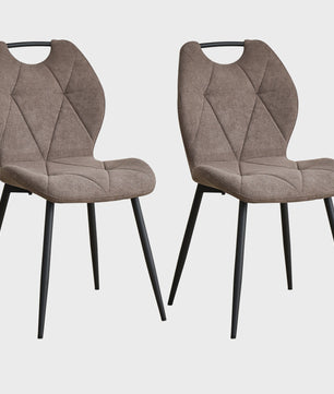 Set Eetkamerstoelen Nordic Stijl - Comfortabel Velvet met Metalen Poten (Per 2, 4 of 6)