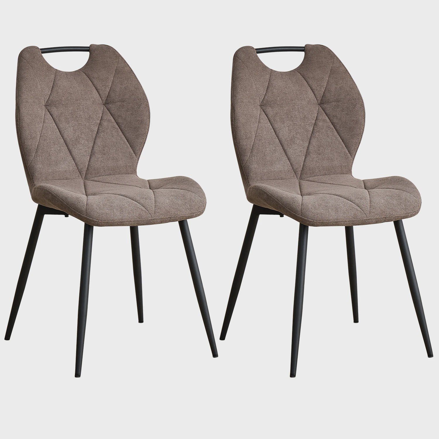 Set Eetkamerstoelen Nordic Stijl - Comfortabel Velvet met Metalen Poten (Per 2, 4 of 6)