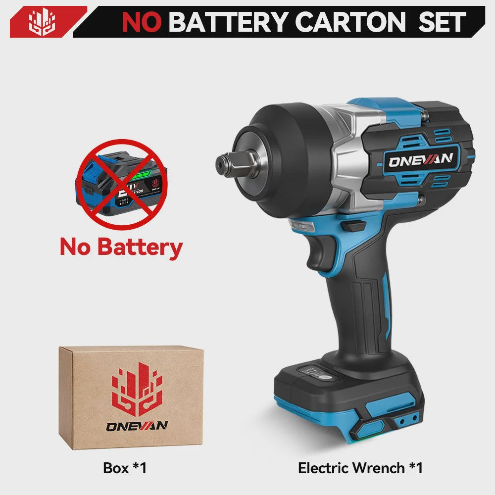 ONEVAN Accu Slagmoersleutel 2800 Nm Borstelloos - 5 Snelheden - Makita 18V Compatibel