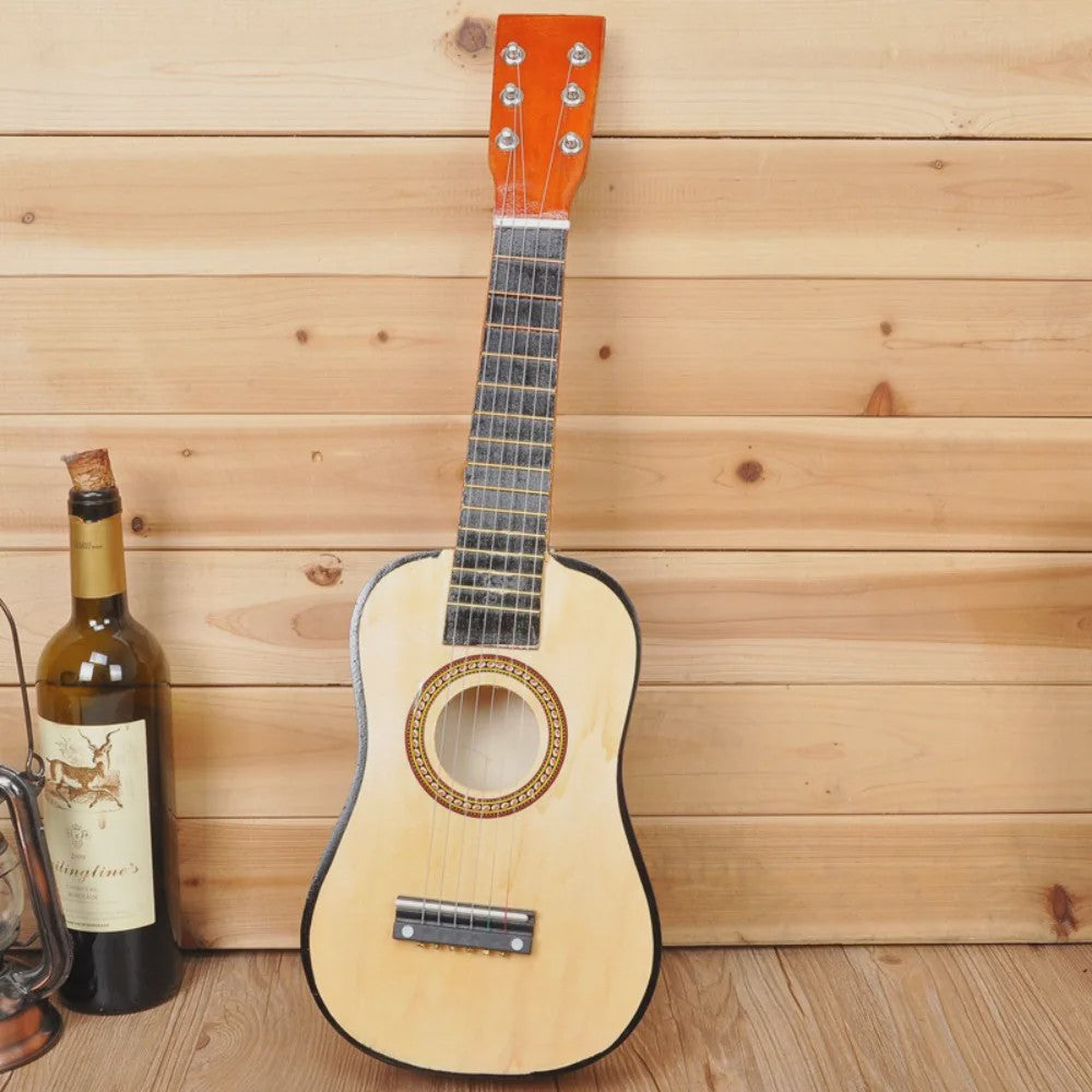 21-Inch Kinderklassieke Gitaar - Massief Hout, Hoge Klankkwaliteit, Kleurrijk Instrument Speelgoed