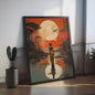 Abstract Canvas Poster: Afrikaanse Vrouwen & Zonneschildering - Wanddecoratie