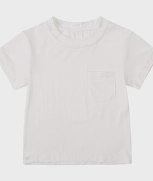 Zomer T-shirt Bamboe Vezel voor Baby Jongens & Meisjes - Kortmouw, Ronde Hals