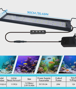 Intelligente LED Aquarium Verlichting met APP Control - Waterdicht IP68, Kleur & Helderheid Instelbaar