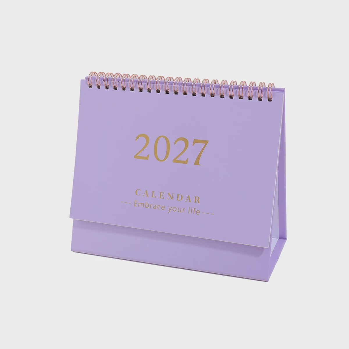 2027 Bureaukalender Maandkalender - Spiraalbinding, Opvouwbaar & Staand - Ideaal voor Planner, Kantoor & Thuis