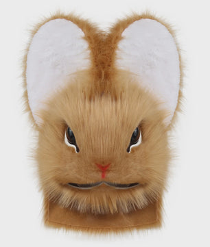 Realistisch Pluche Konijnenmasker - Fursuit Accessoire voor Cosplay, Feest & Halloween