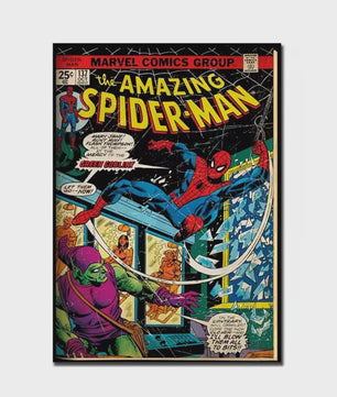 Retro Marvel Spider-Man Poster: Iconische Superheld Kunst voor aan de Muur