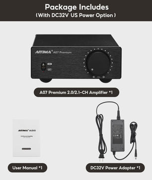 AIYIMA A07 Premium TPA3255 Klasse D Versterker - 2x 300W Krachtig Hifi Geluid