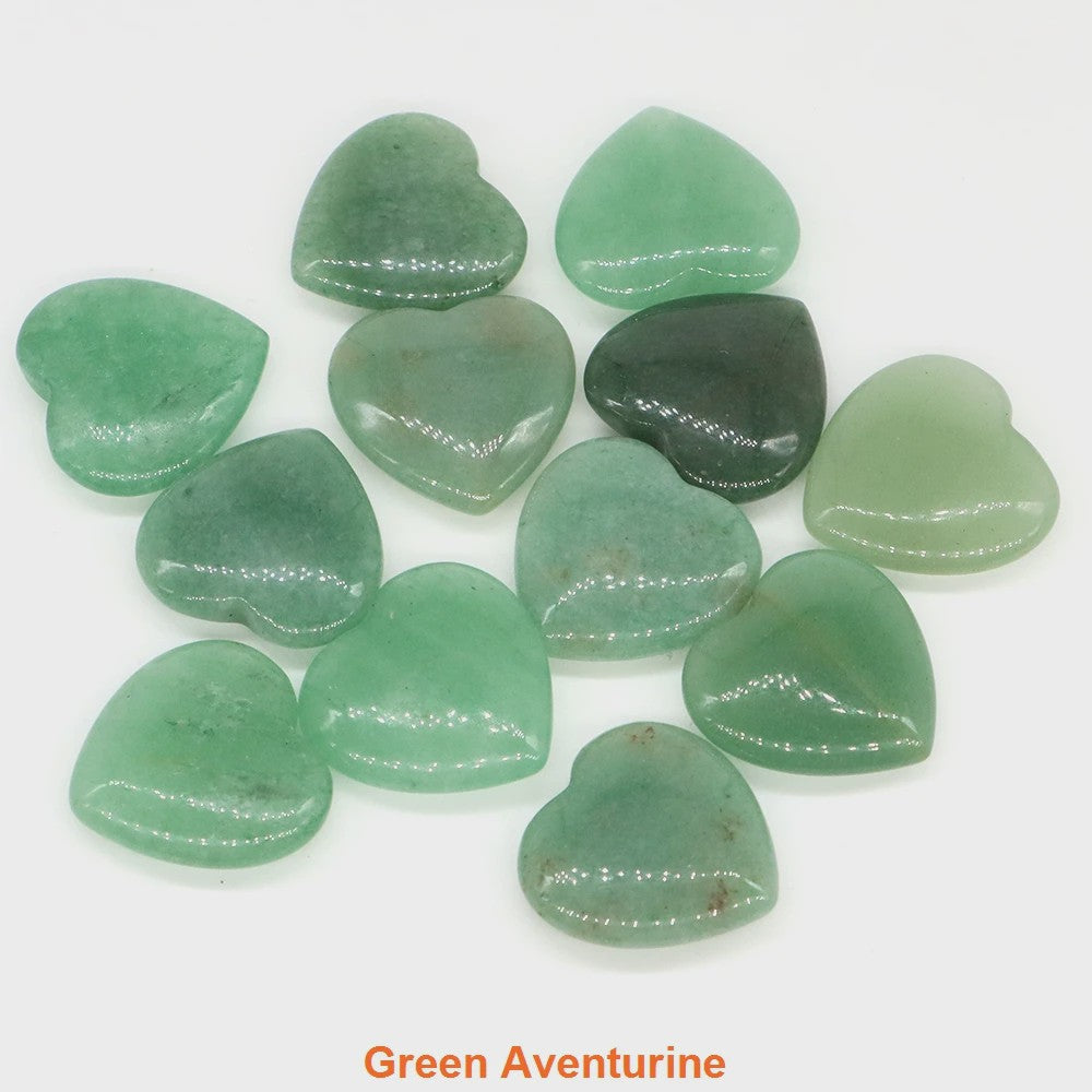 Natuurlijke Hartvormige Kristalstenen (20mm) - Amethist, Edelsteen voor DIY & Decoratie