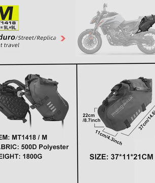 Waterdichte Motor Zadatassen Set - 18L/28L/48L Universeel