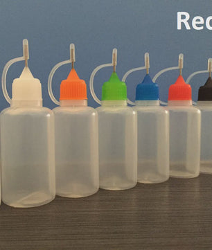 Set van 5x 30ml Precisie Doseerflesjes met Naaldpunt - Ideaal voor Klei, Verf en Lijm