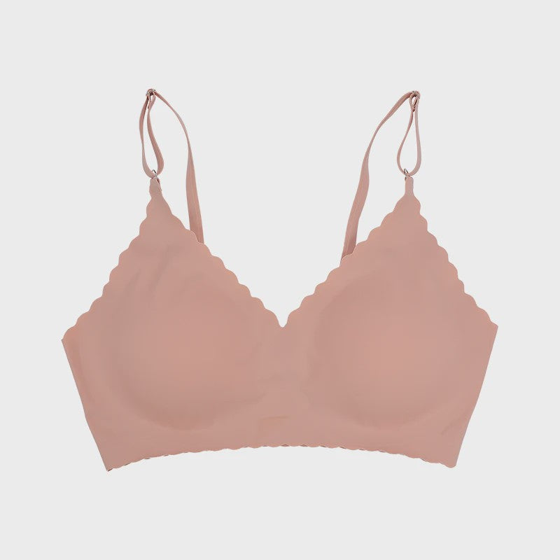 Naadloze Comfort Beha met Padded Cups en Golvende Rand - 9 Kleuren