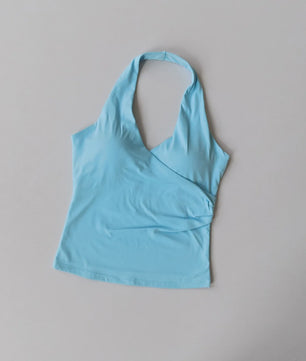 Comfortabele Sport BH met V-hals en Halter Nek - Ademend & Stijlvol