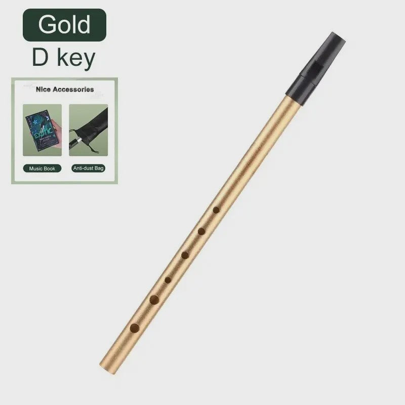Authentieke Ierse Whistle Fluit - C/D Toets - 6 Gaten - Traditioneel Muziekinstrument