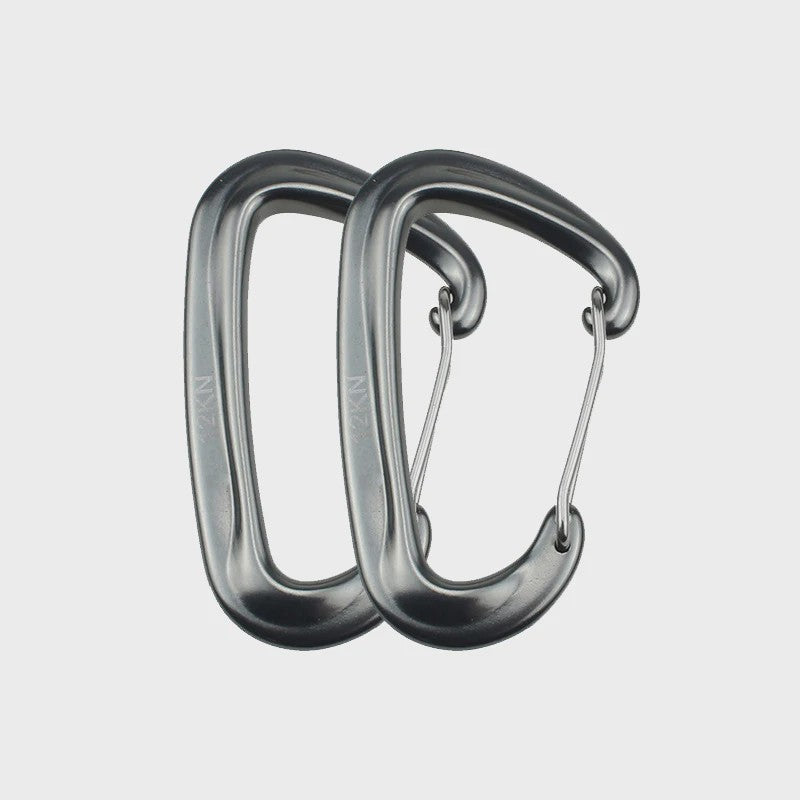 12KN D-vorm Karabijnhaak - Kleine Klimhaak voor Outdoor, Camping & Outdoor Avonturen