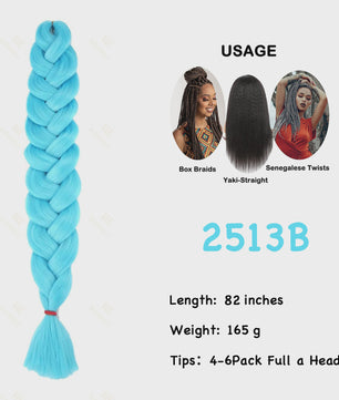 Jumbo Braiding Hair Extensions - 82 inch Synthetisch Vlecht Haar voor Box Braids & Twist