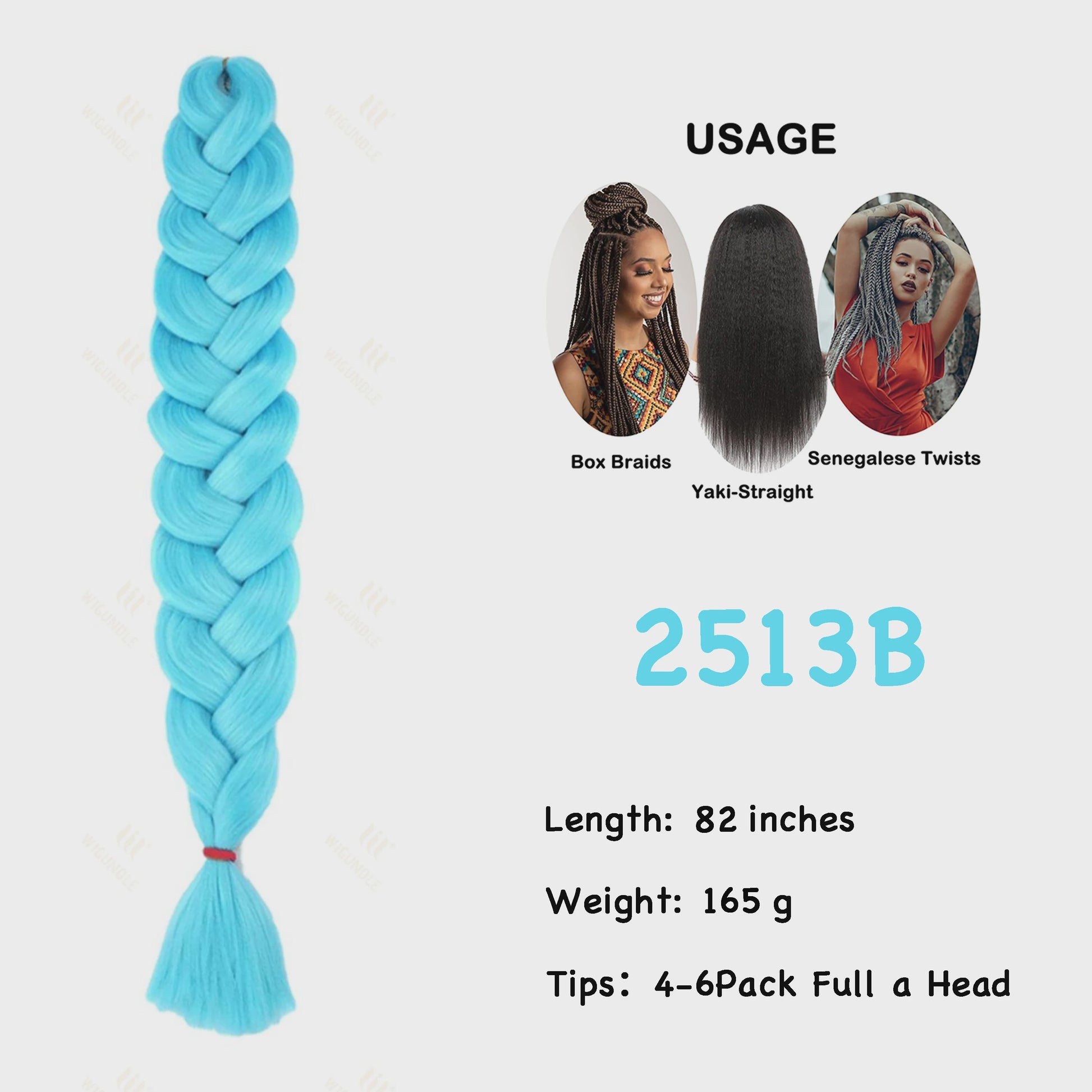 Jumbo Braiding Hair Extensions - 82 inch Synthetisch Vlecht Haar voor Box Braids & Twist