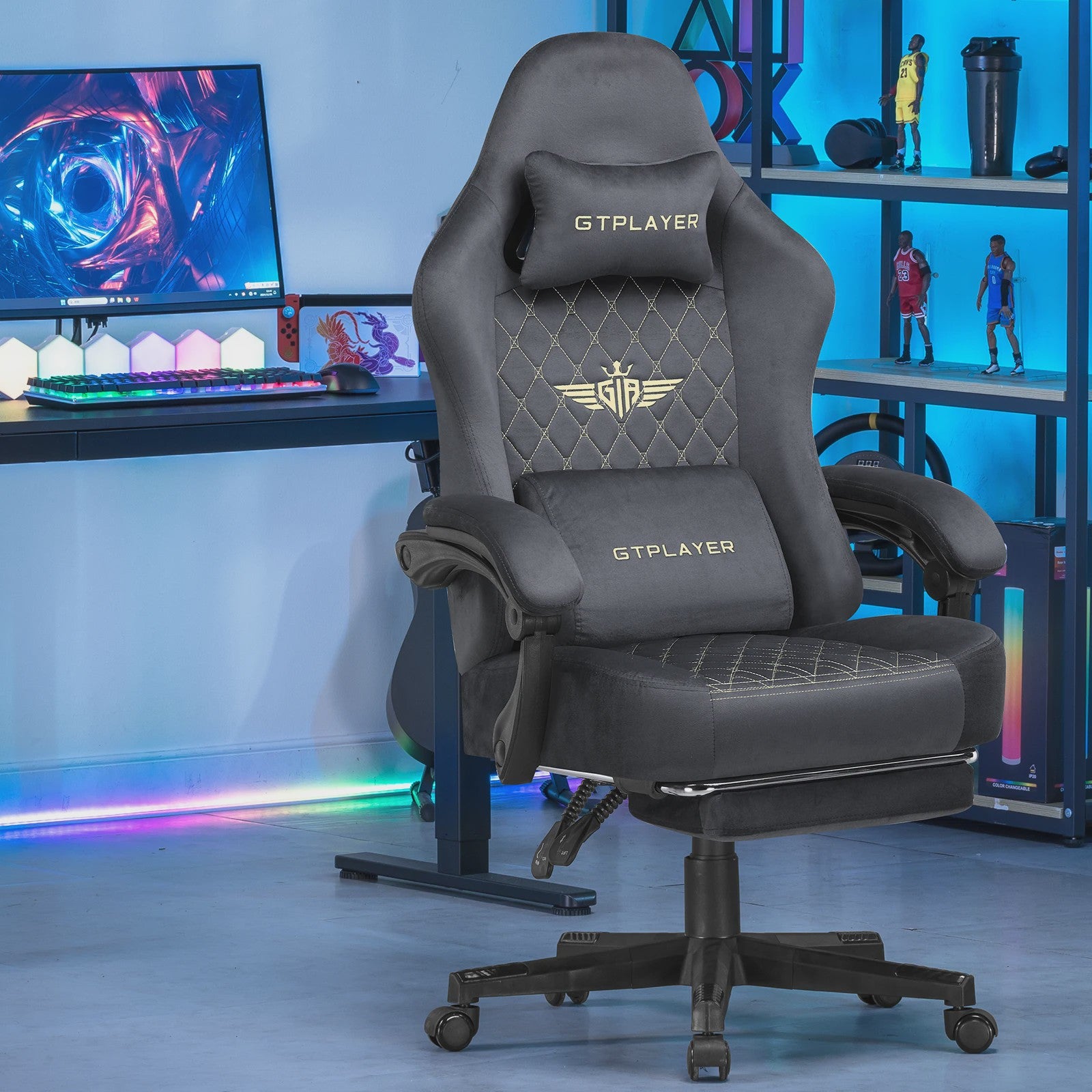 Ergonomische Gaming Chair van GTPLAYER - Verstelbaar, Draaibaar & Comfortabel