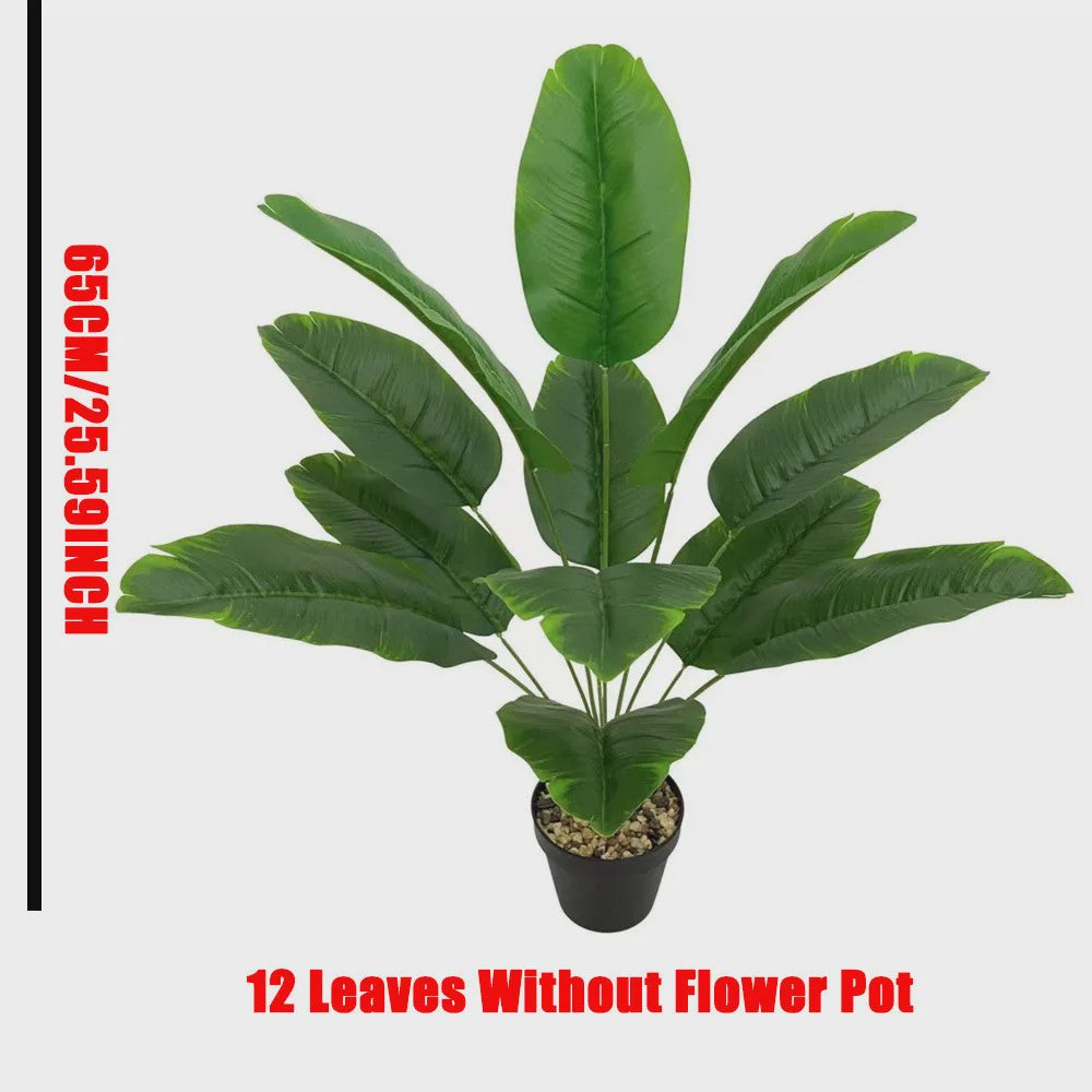 Grote Kunstplant Tropische Banaan Palm met 18 Bladeren - Realistisch & Decoratief