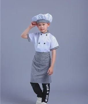 Kinder Koksuniform met Hoed - Keuken Koksbuis & Schort voor Feestjes en Cosplay