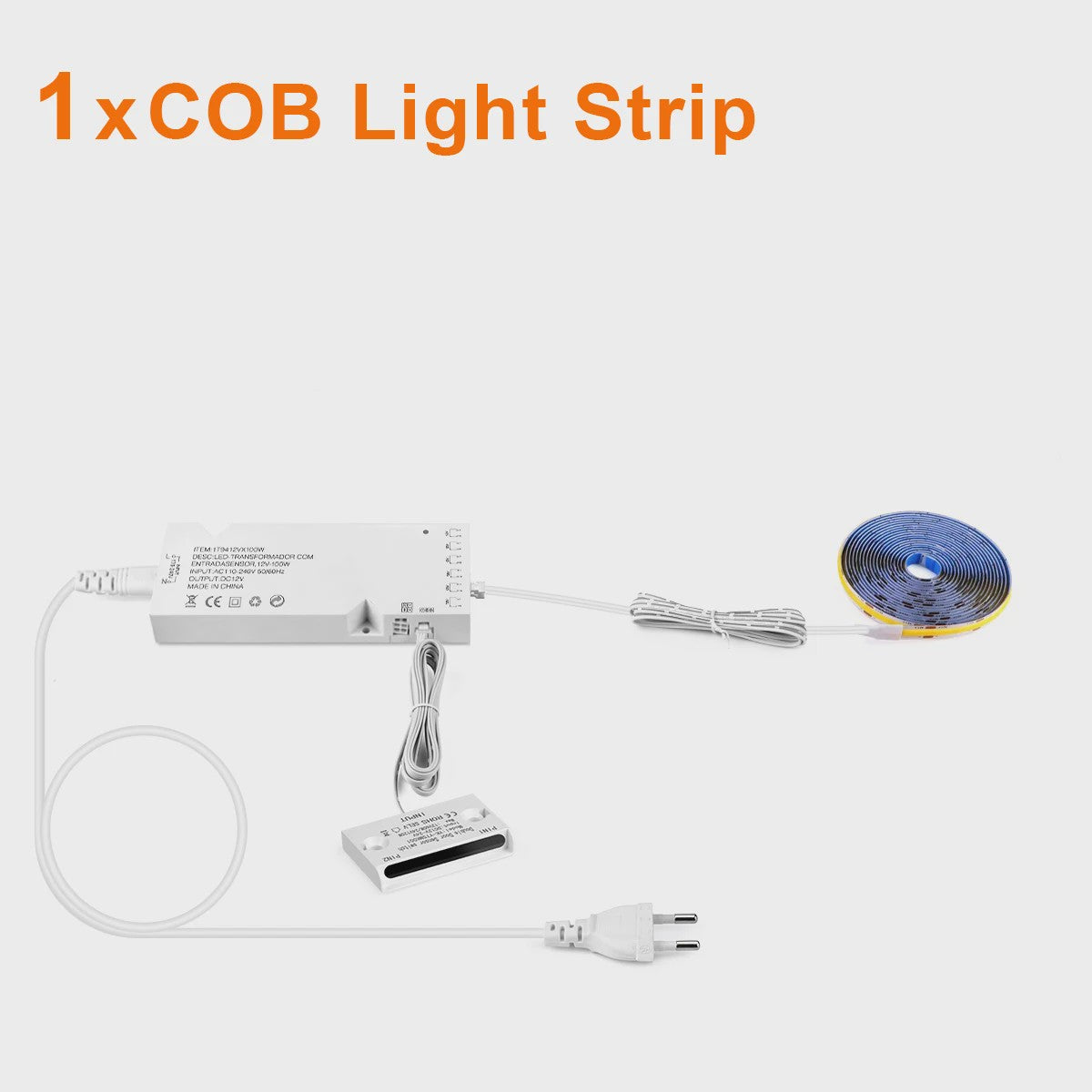 Slimme COB LED Strip met Dubbele Deursensor - Automatisch Aan/Uit bij Openen/Sluiten