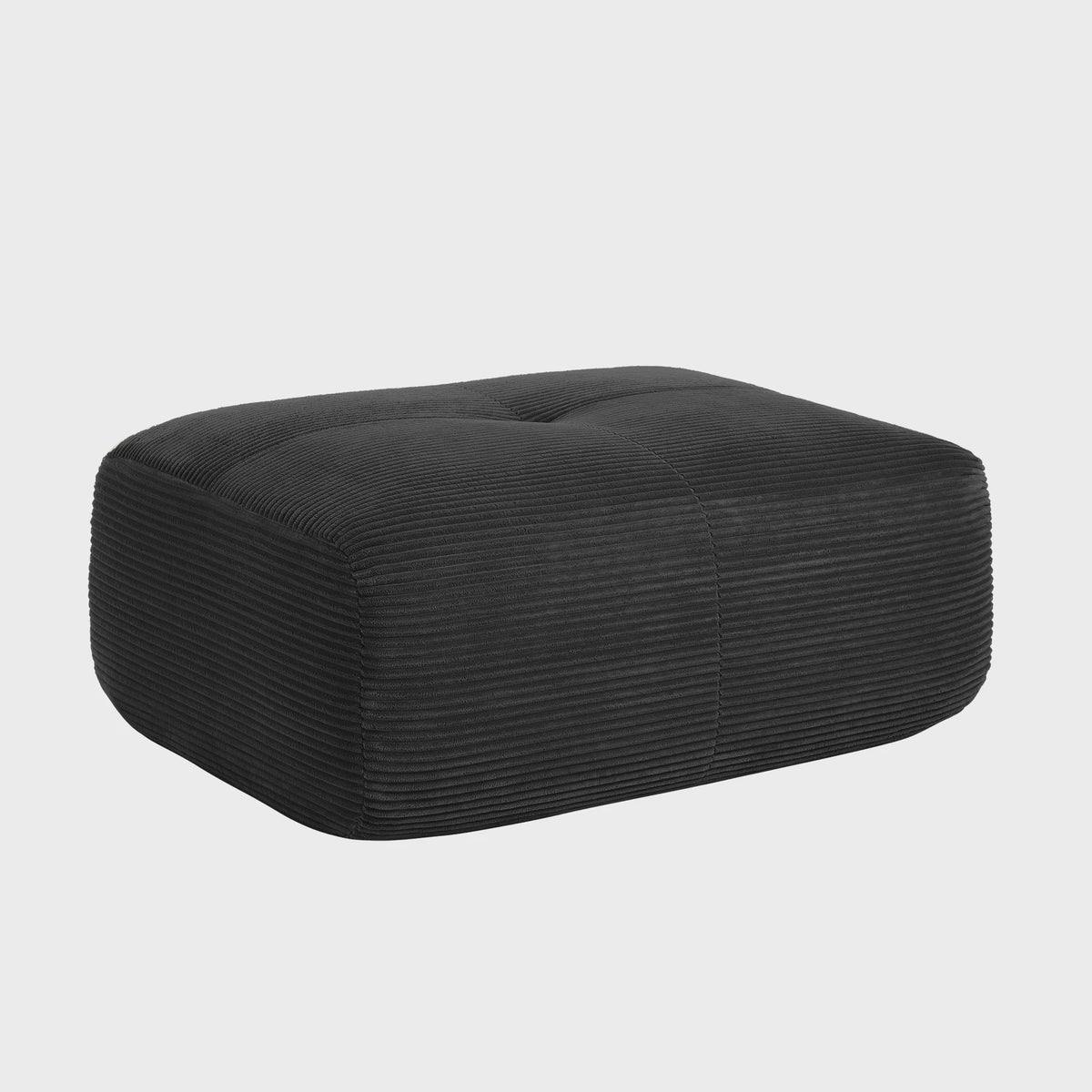 Moderne Corduroy Fauteuil Zonder Armleuningen met Kussen - SediaXL