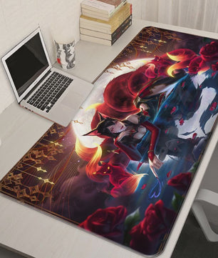Luxe PU Leer XL Gaming Muismat - Anti-slip Bureau Mat met League of Legends Designs
