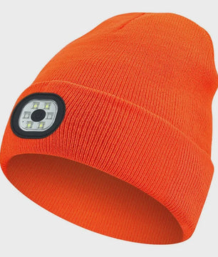 LED Muts met Ingebouwde Verlichting - USB Oplaadbaar, Warm & Unisex voor Nachtelijke Activiteiten