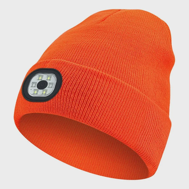 LED Muts met Ingebouwde Verlichting - USB Oplaadbaar, Warm & Unisex voor Nachtelijke Activiteiten