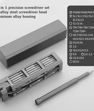 Precisie Schroevendraaierset 32/43/46-in-1: Magnetisch, Multifunctioneel Reparatiegereedschap
