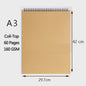 Schetsboek met Dik Papier (160 GSM) - Diverse Maten A3, A4, A5, 8K, 16K - Ideaal voor Tekenen en Schilderen