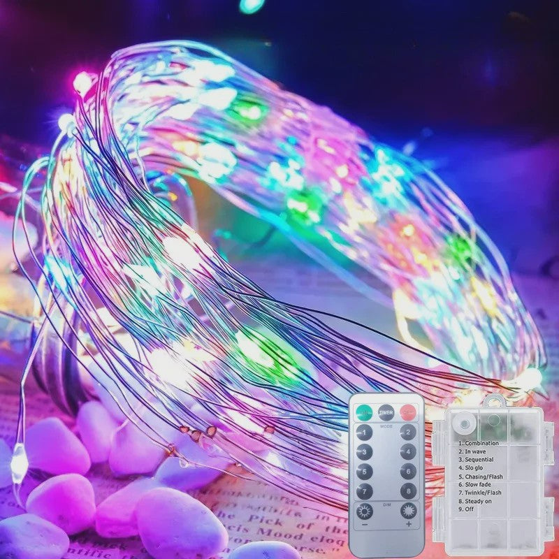 Waterdichte Batterij Sfeerverlichting met Afstandsbediening - 8 Modi voor Kerst, Feest & Decoratie