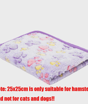 Zachte Fluwelen Deken voor Huisdieren - Warm & Comfortabel met Schattige Pootafdrukken