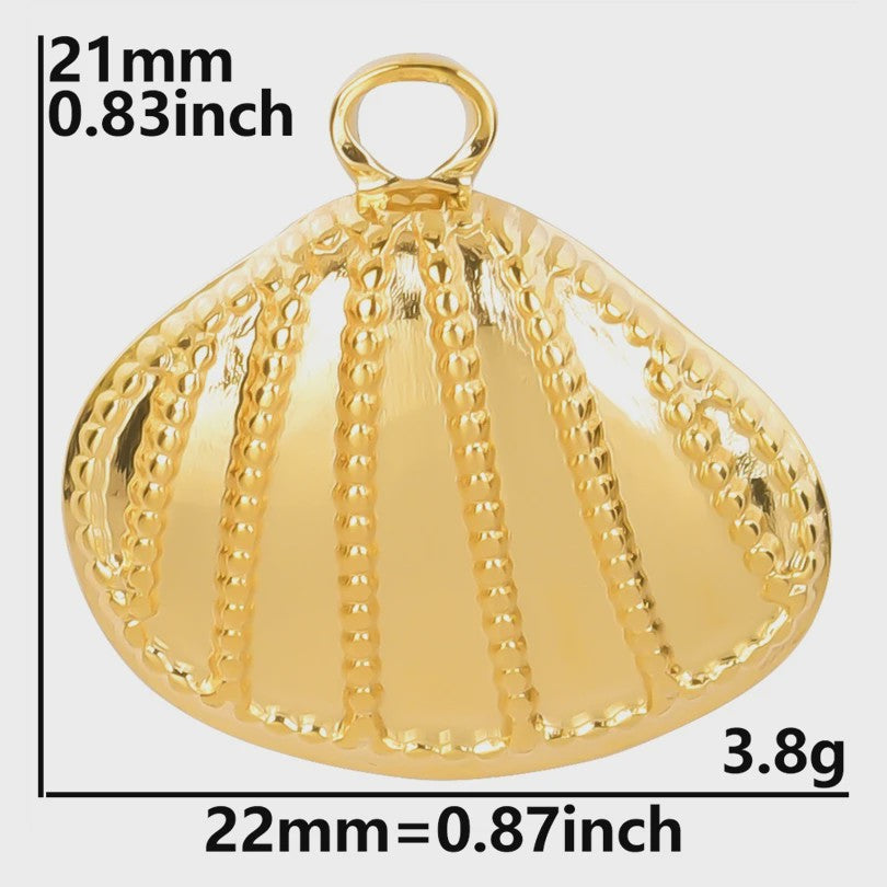 6x Goudkleurige Zee Dieren Bedeltjes Set - Schildpad, Schelp, Zeester - DIY Sieraden Maken