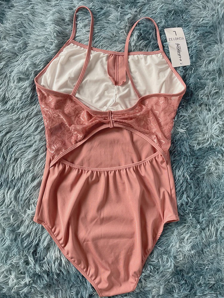 Elegante Ballet Leotard met Kant voor Dames - Perfect voor Dans en Yoga