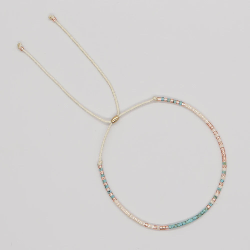 Zomerse Miyuki Kralen Armband - Turquoise & Blauw - Boho & Etnisch