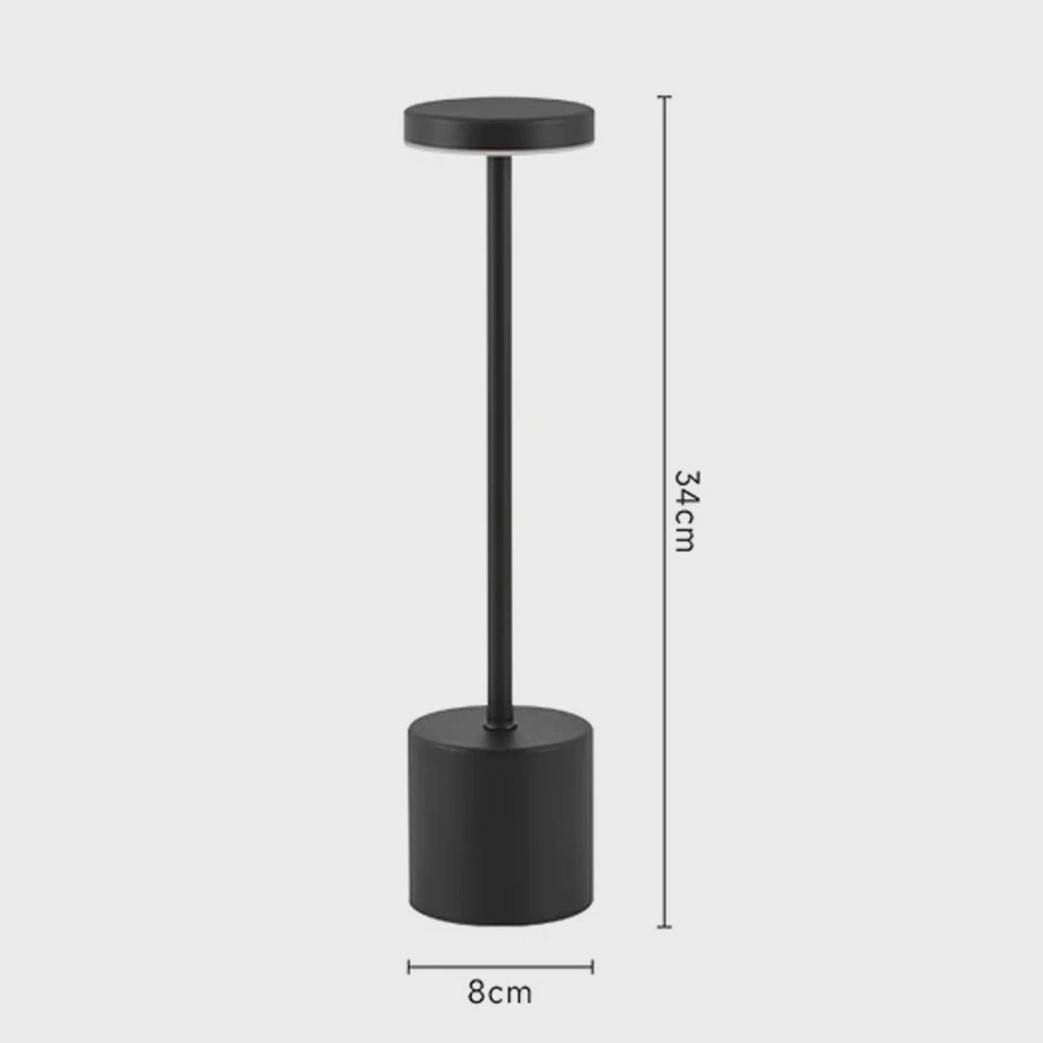 Draadloze LED Tafellamp met Touch Bediening - Oplaadbaar, 3 Kleuren, Dimbaar - Sfeerverlichting