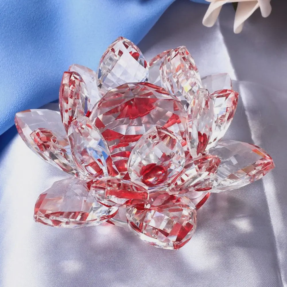Kristallen Lotusbloem Decoratie - Feng Shui Sieraad & Uniek Cadeau