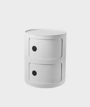 Moderne Ronde Nachtkastje - Minimalistisch Plastic Bijzetkastje