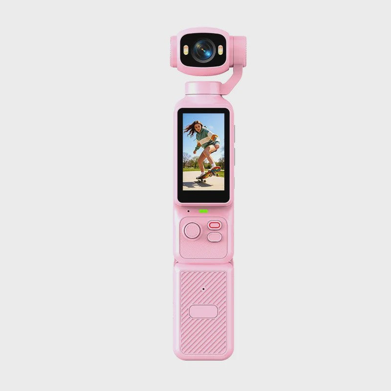 4K Handheld Gimbal Actiecamera met 180° Draaibare Lens - Anti-shake Pocket Vlog Camera