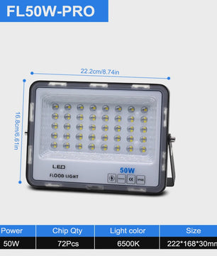Krachtige LED Floodlight 50W-300W IP66 Waterdicht - Koel Wit 6500K