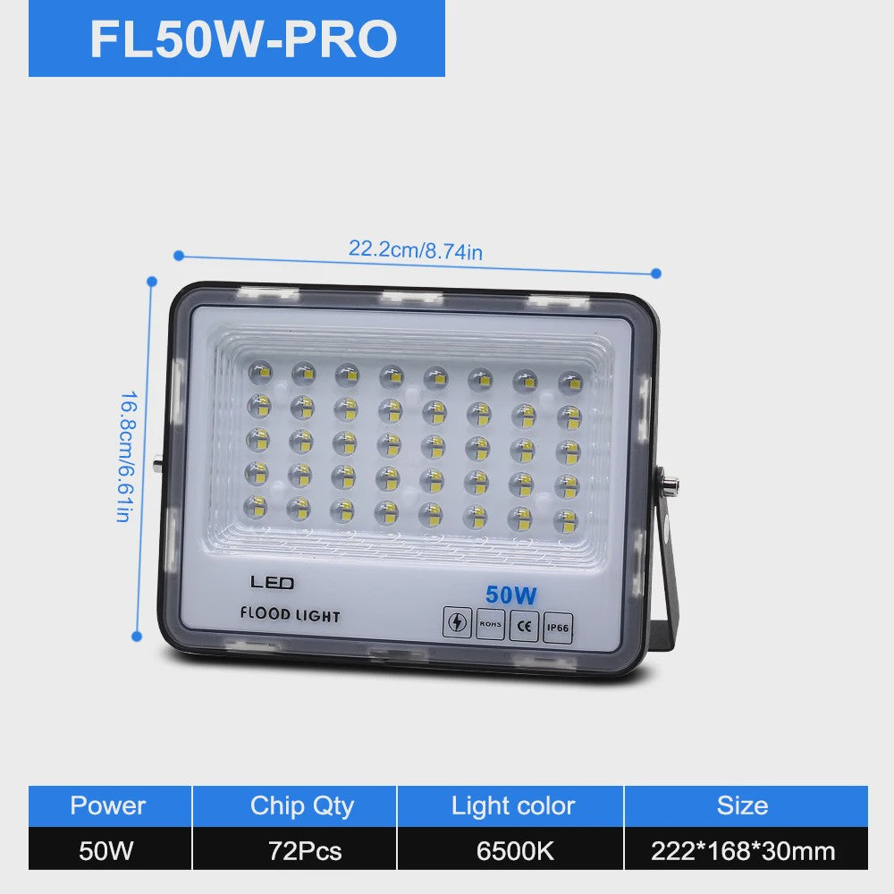Krachtige LED Floodlight 50W-300W IP66 Waterdicht - Koel Wit 6500K