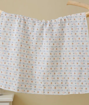 Zachte Muslin Swaddle Deken voor Baby's - Katoen, 80x80cm, met schattige prints