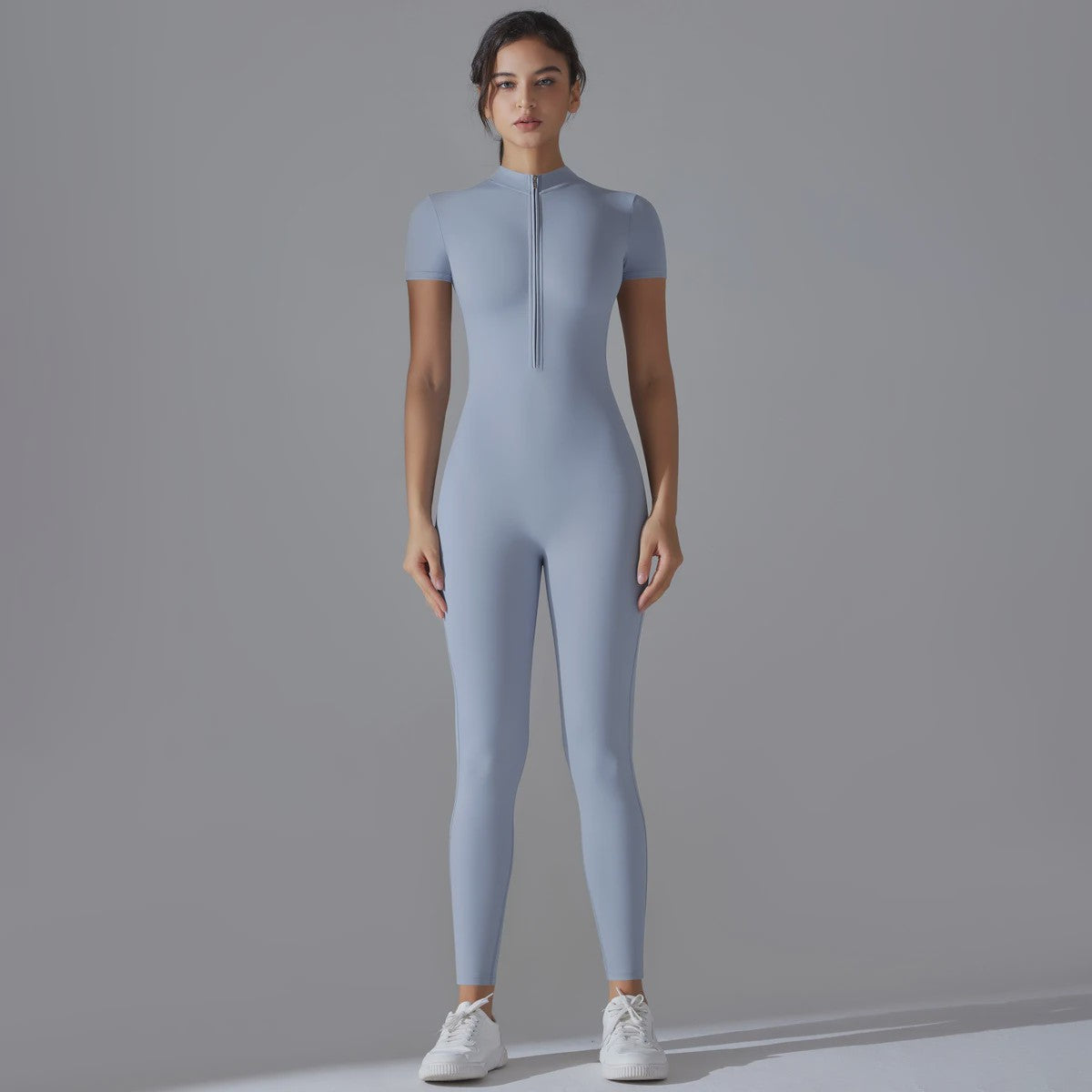 Naked Jumpsuit: Short Sleeve Yoga & Fitness Pak - Sneldrogend & Ademend